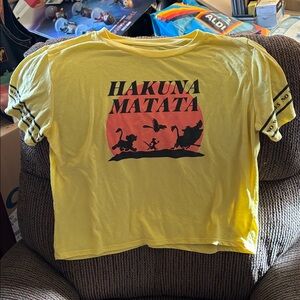 Disney Yellow Hakuna Matata Graphic T-Shirt